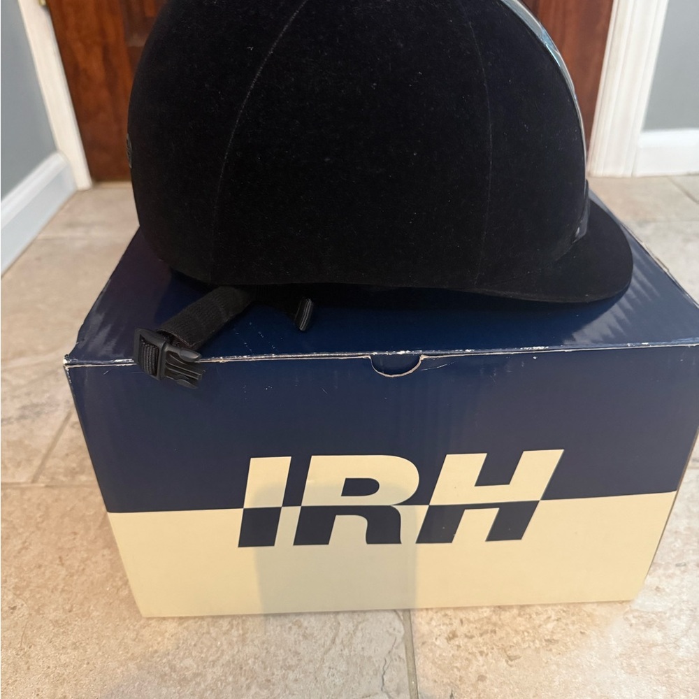 26 International Kids Riding Helmet in Black and Navy